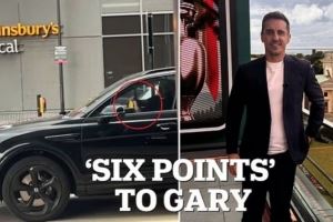 邮报：内维尔被拍到开宾利时玩手机，或被罚200镑扣6分